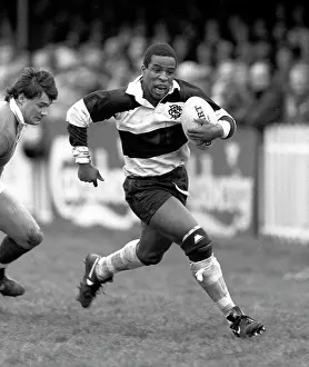 Monochrome Prints: East Midlands v Barbarians Rugby