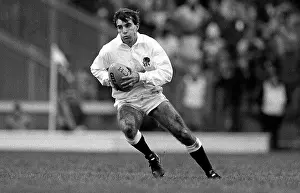 1985 Prints: England v Romania Rugby