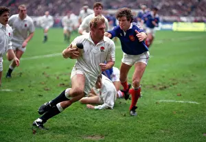 International Prints: France V England 5 Nations Rugby 1988