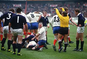 5 Nations Prints: France v Scotland 5 Nations Rugby