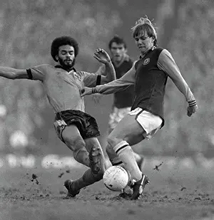 Football Prints: Wolves v Aston Villa - Football League February 1981
